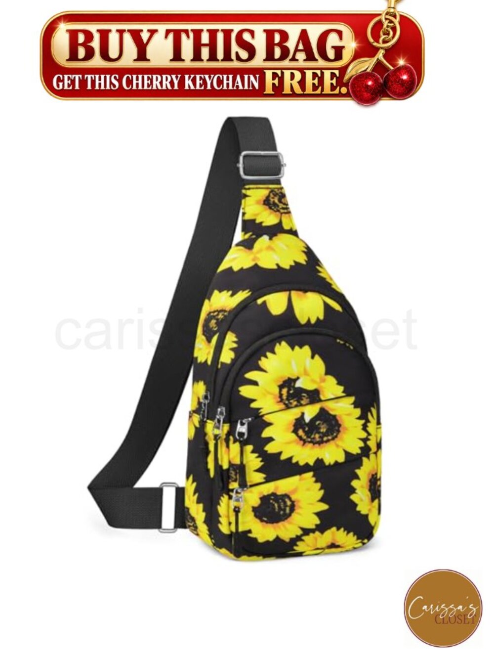 ✨ Unbranded Floral Crossbody Sling Bag Water Resistant Oxford
